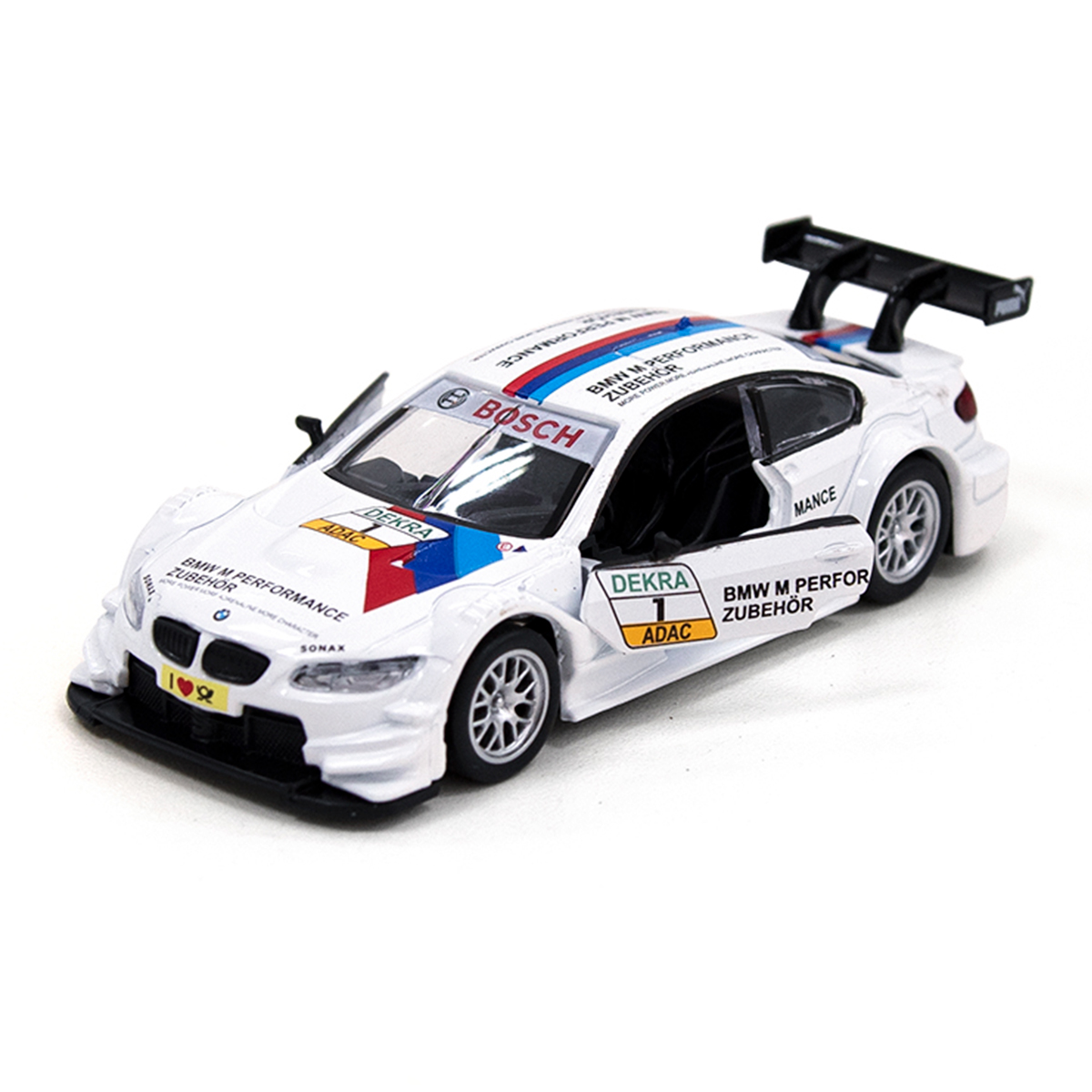 Автомодель BMW M3 DTM TechnoDrive металева з функцією pull-back Біла — превʼю 23