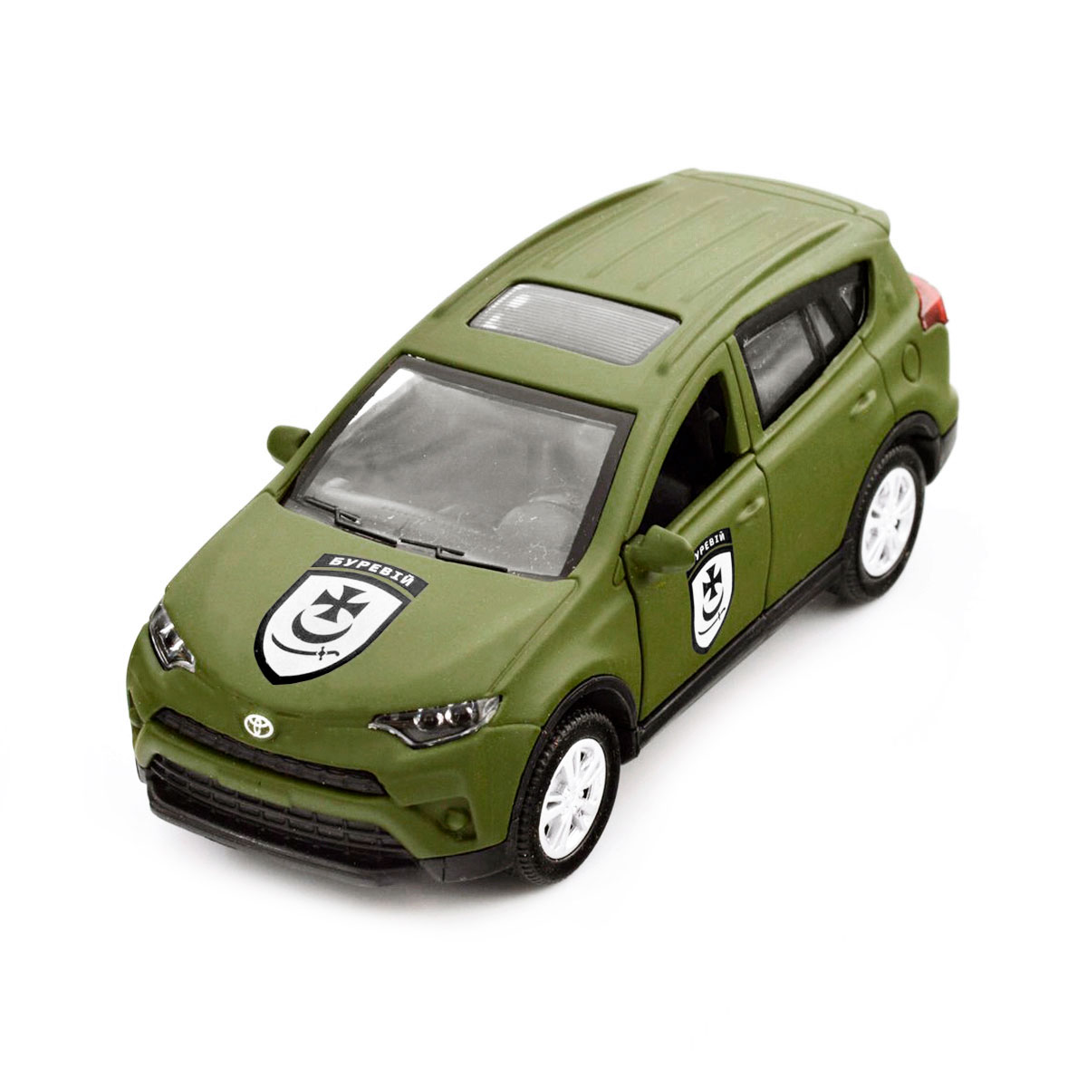Автомодель Toyota RAV4 Буревій TechnoDrive 1:40 Шеврони Героїв металева — превʼю 17