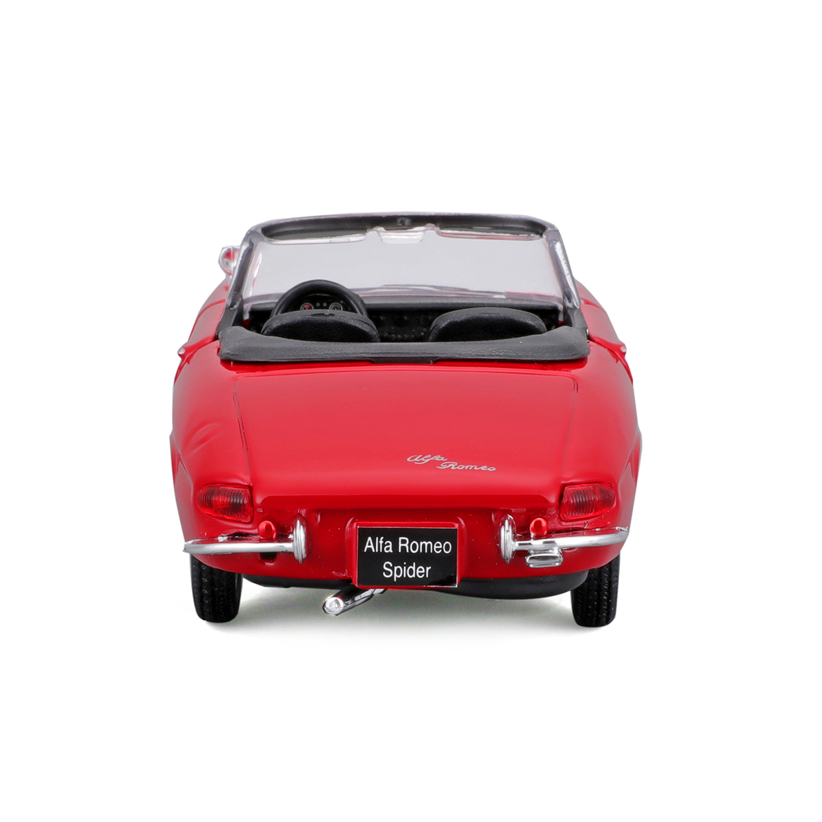 Автомодель Bburago Alfa Romeo Spider 1966 червона 1:32 — превʼю 11