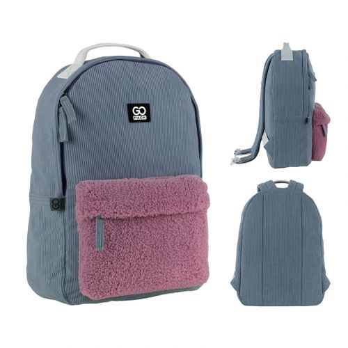 Рюкзак міський GoPack Education Teens 147 для підлітків з відділенням для ноутбука 1 відділення Темно-сірий