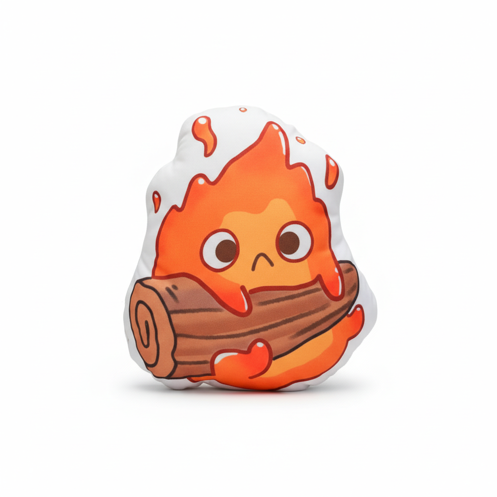 Фігурна подушка Кальцифер / Calcifer - Мандрівний замок Хаула / Howls Moving Castle 30x40 см — превʼю 3