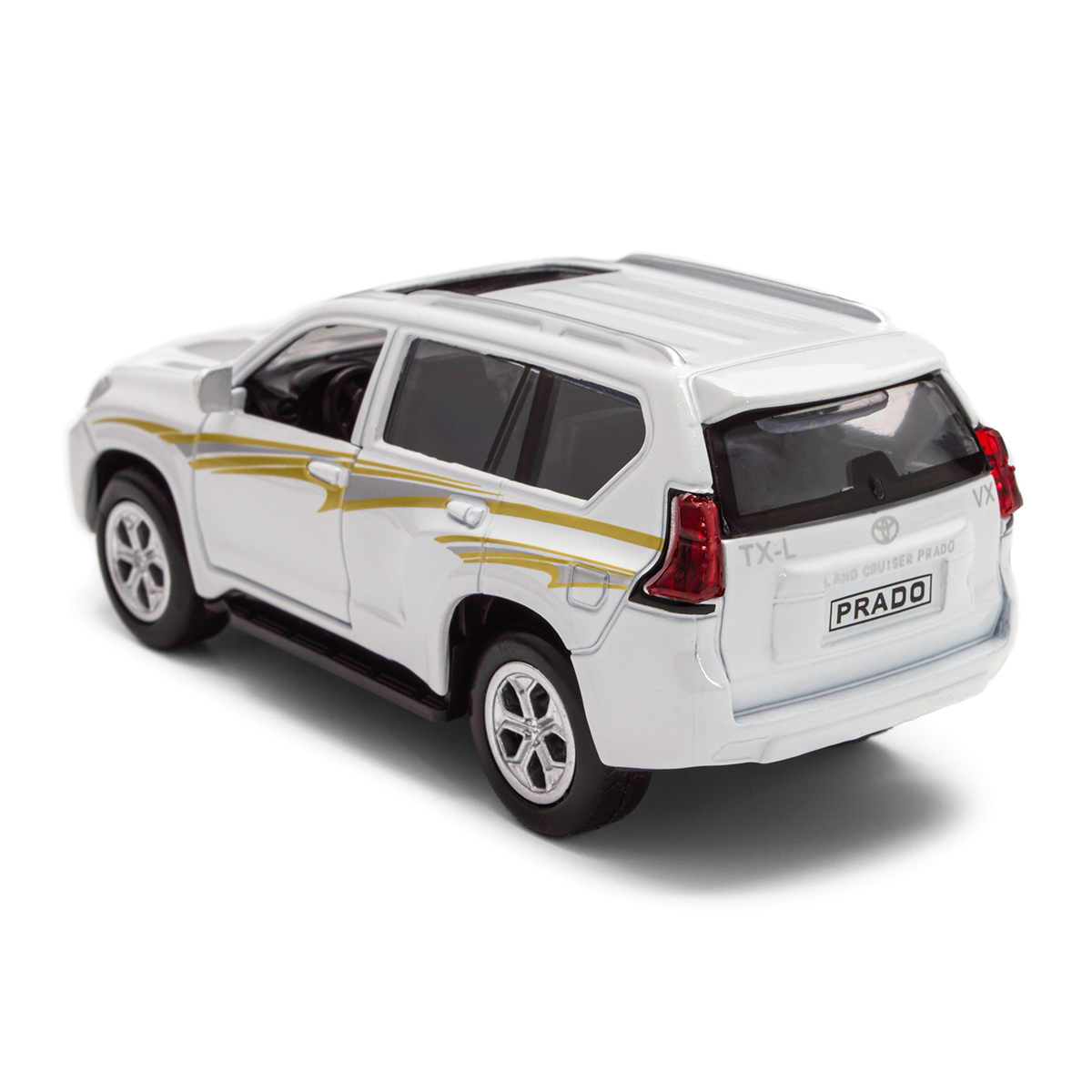Автомодель Toyota Prado металева 1:40 Біла — превʼю 24