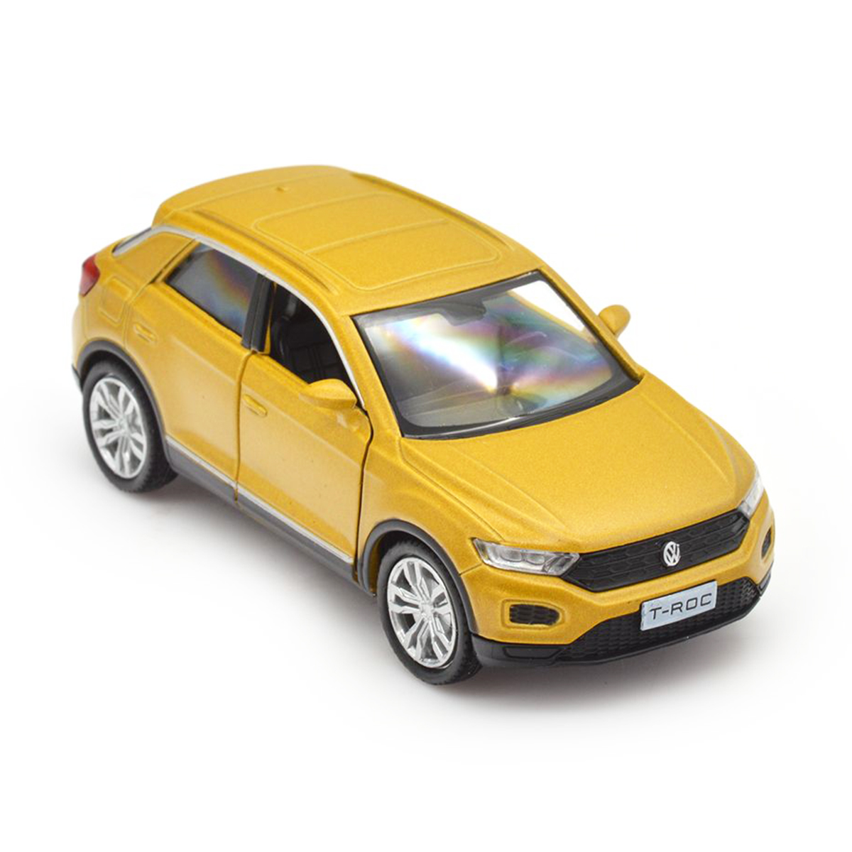 Автомодель Volkswagen T-Roc 2017 Techno Drive 1:32 металева Золотиста — превʼю 19