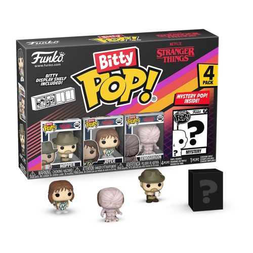 Набір ігрових фігурок Funko Bitty Pop! Дивні дива Гоппер 4 шт Різнобарвний — превʼю 2
