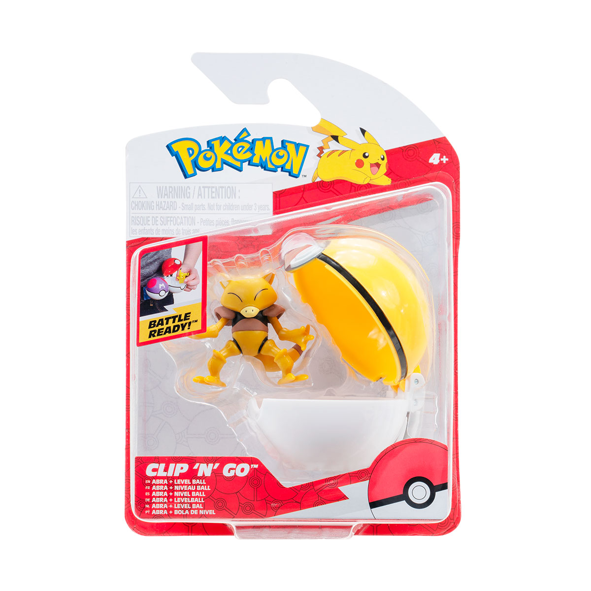 Ігровий набір Pokemon W16 Абра з покеболом Jazwares 5 см фігурка Жовтий — превʼю 5