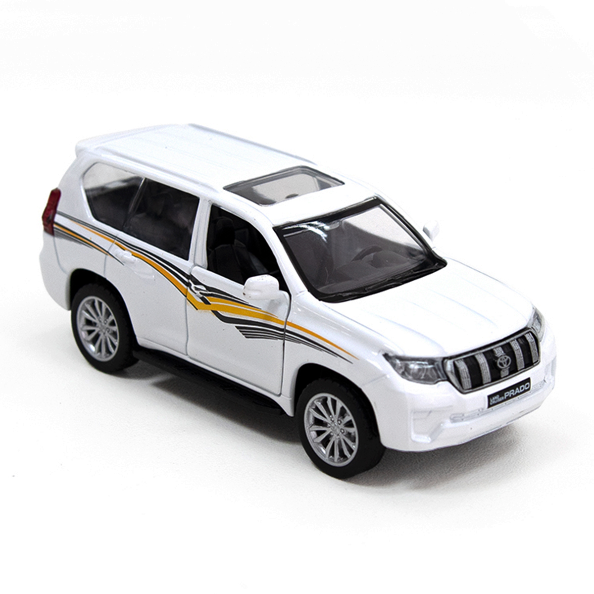 Автомодель Toyota Land Cruiser Techno Drive металева Біла — превʼю 22