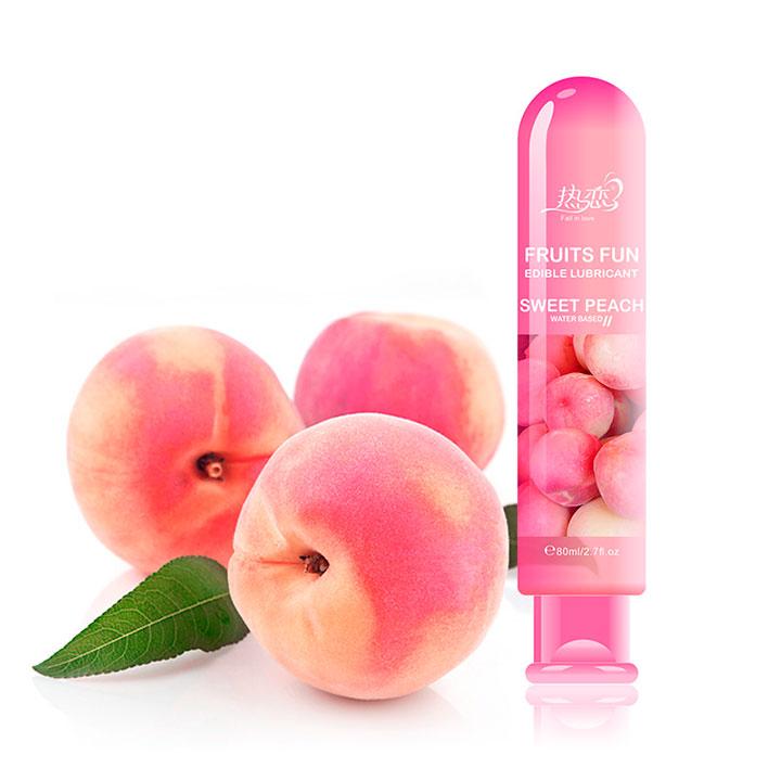 Їстівний лубрикант FRUITS FUN 80мл - Персик - Інтимна змазка
