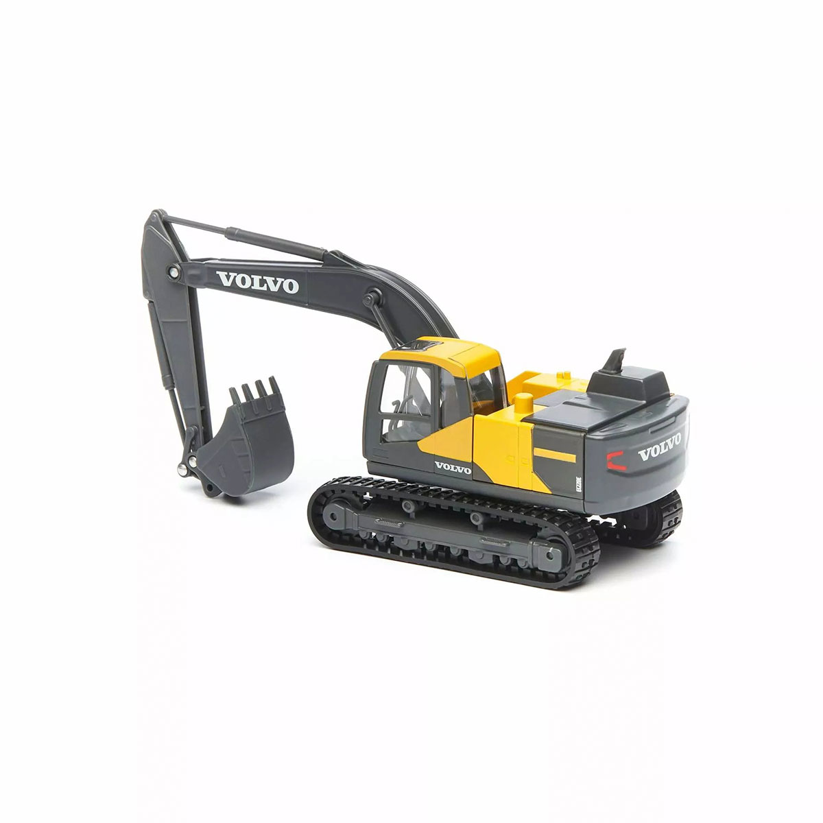 Екскаватор Bburago Volvo EC220E 1:50 металевий гусеничний Жовто-чорний — превʼю 13