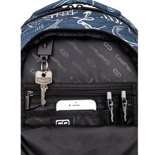 Рюкзак молодіжний CoolPack JERRY STREET LIFE 39x28x15 см Різнобарвний — превʼю 5