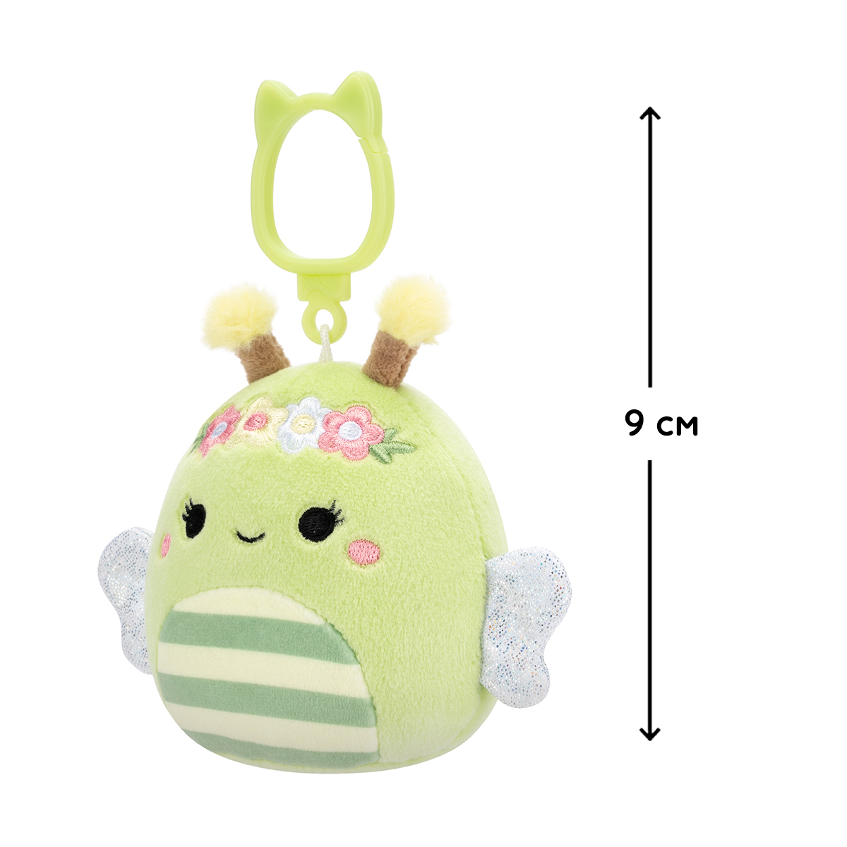 М'яка іграшка на кліпсі Squishmallows – Бджілка Сібіл (Sunny the Bee) – 9 см — превʼю 9