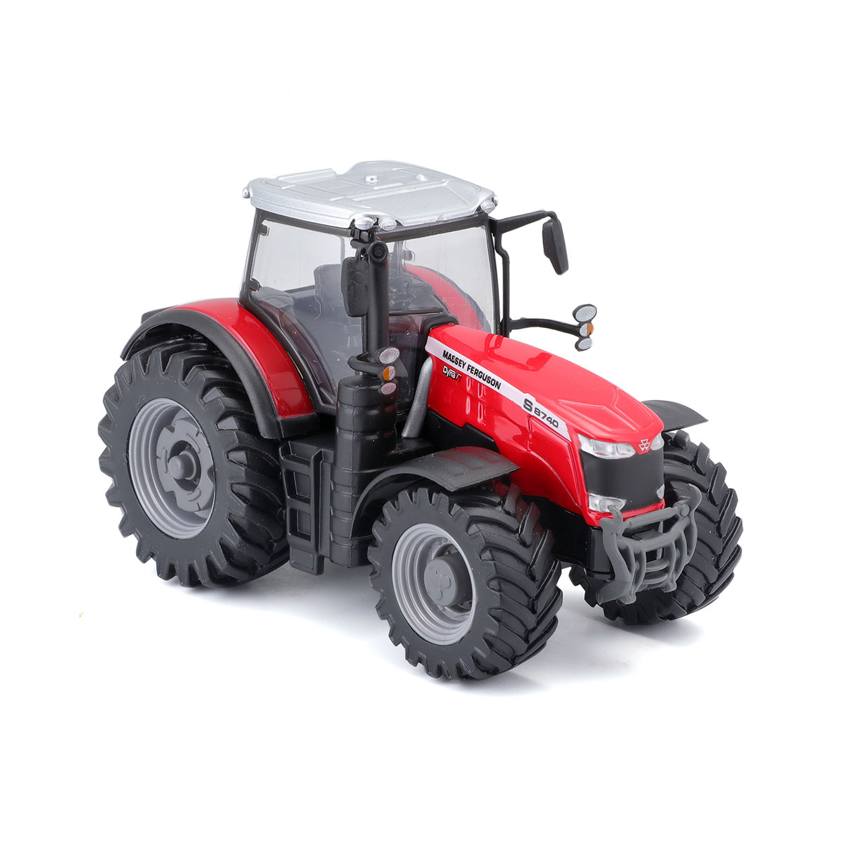 Трактор Massey Ferguson 8740S іграшковий металевий 10 см Червоно-чорний — превʼю 7