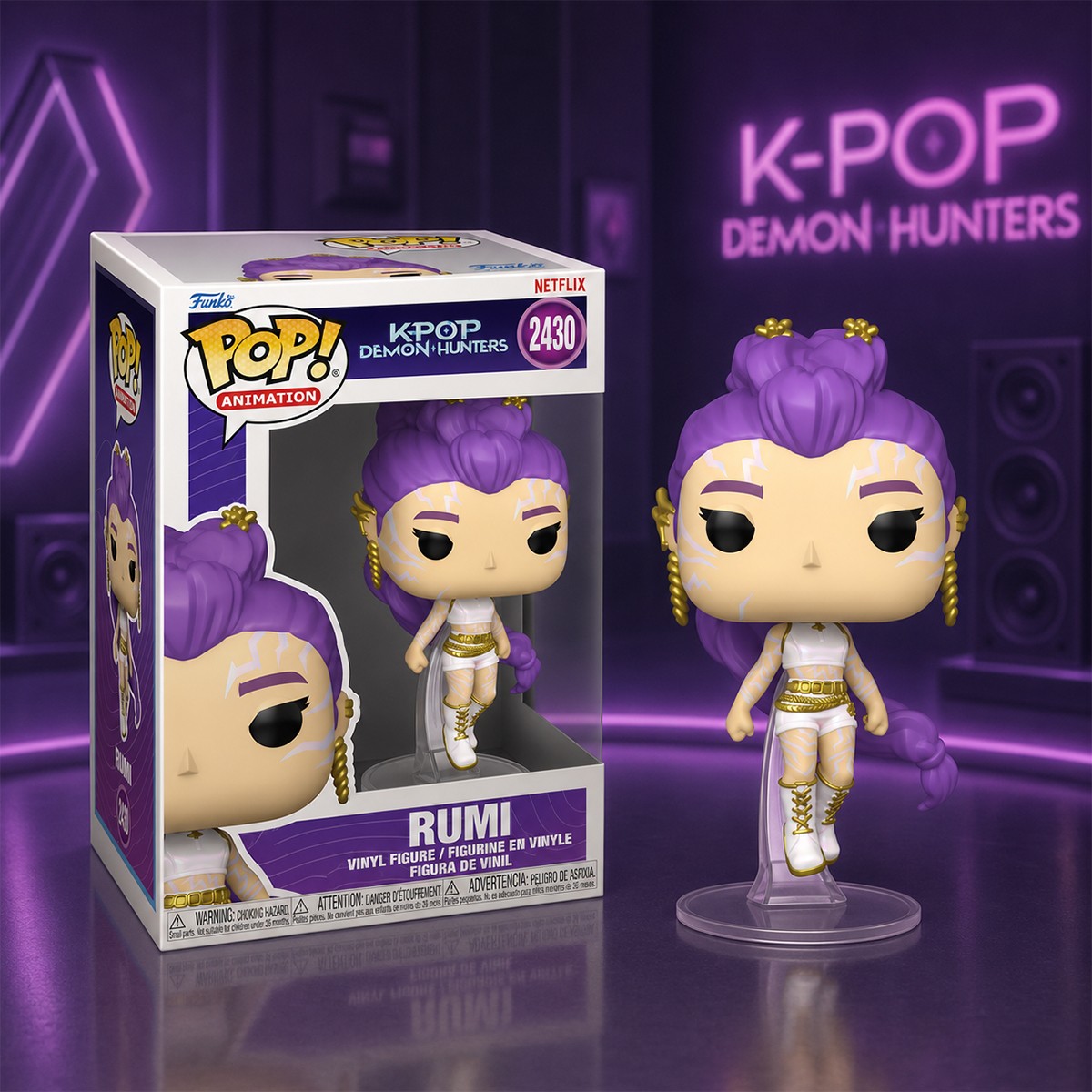 Ігрова фігурка Funko POP Кейпоп-мисливиці на демонів Румі Chase GW 9,6 см — превʼю 2