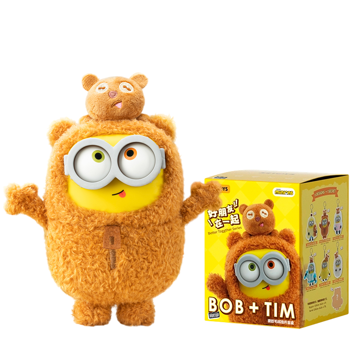 М'яка іграшка РOP TOP 52Toys – Посіпаки Bob & Tim – З кільцем — превʼю 10