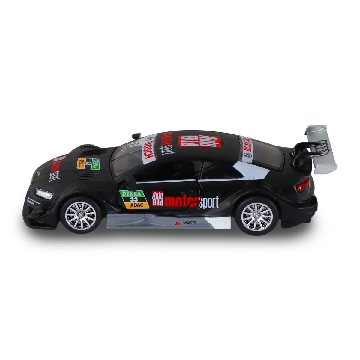 Автомодель TechnoDrive Audi RS 5 DTM 1:43 металева Чорна — превʼю 21