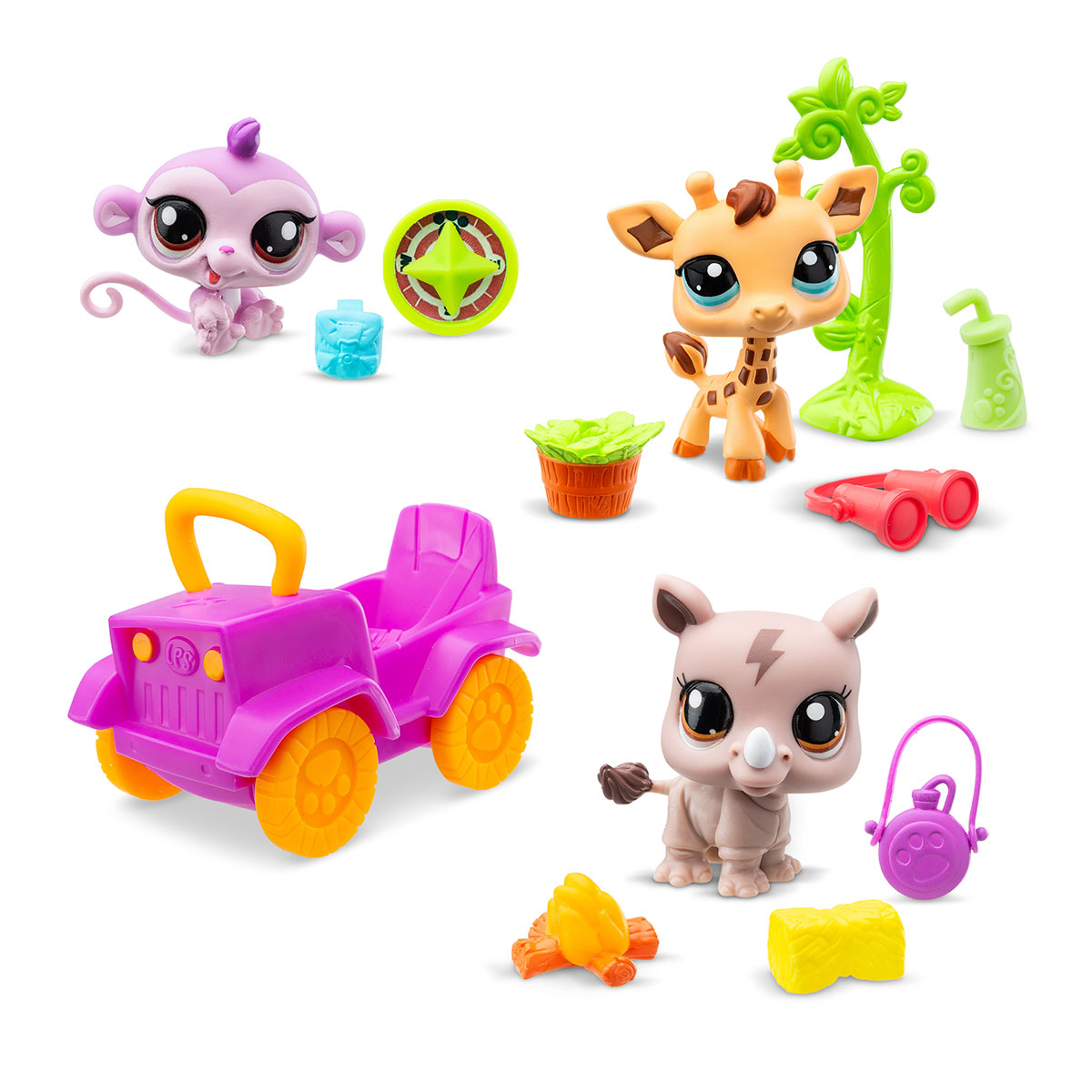 Ігровий набір для дітей Сафарі Hasbro Littlest Pet Shop з трьома фігурками — превʼю 7