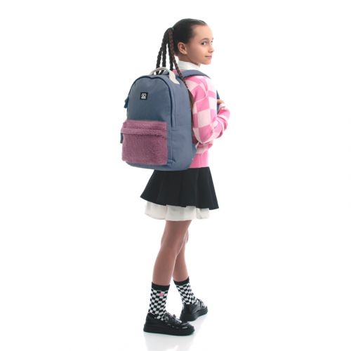 Рюкзак міський GoPack Education Teens 147 для підлітків з відділенням для ноутбука 1 відділення Темно-сірий — превʼю 3