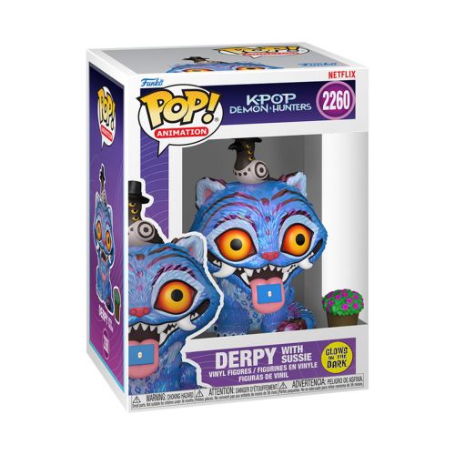 Ігрова фігурка Funko POP Дерпі з Сорокою та квіткою вінілова 16 см Синя — превʼю 2