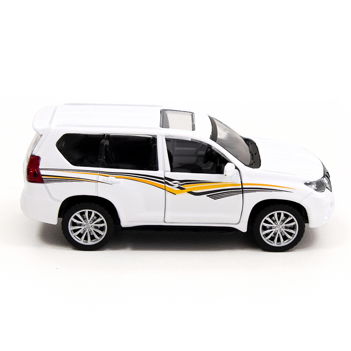 Автомодель Toyota Land Cruiser Techno Drive металева Біла — превʼю 21