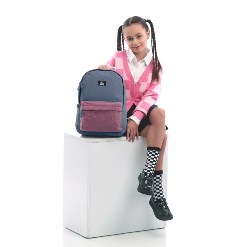 Рюкзак міський GoPack Education Teens 147 для підлітків з відділенням для ноутбука 1 відділення Темно-сірий — превʼю 5