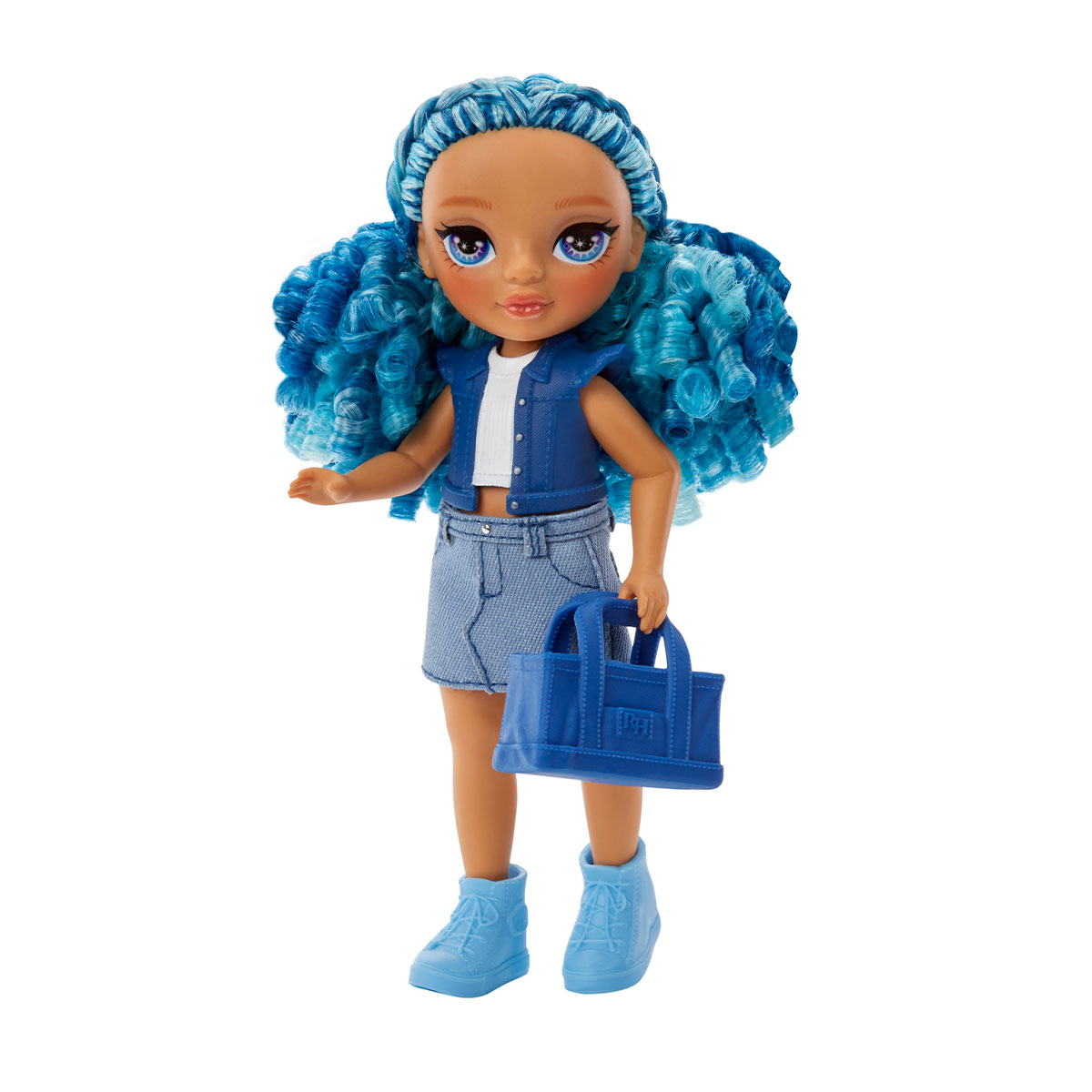 Ігровий набір лялька Rainbow High Littles Сапфіра з улюбленцем 15 cm Синій — превʼю 15