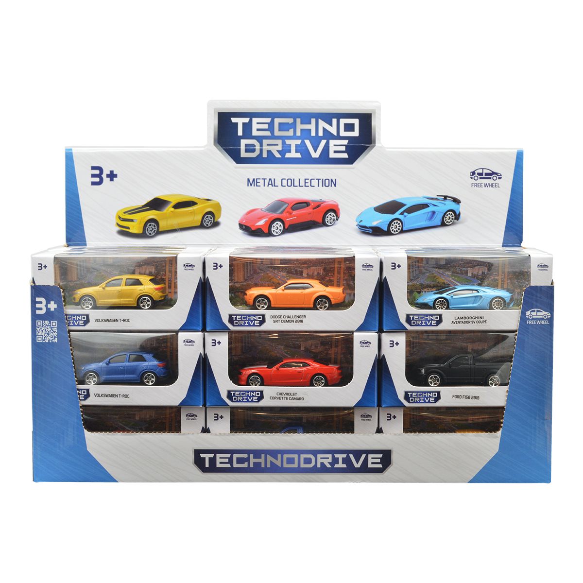Колекційна машинка TechnoDrive масштаб 1:64 металева