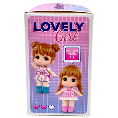 Лялька-сюрприз Lovely Girl 7 см з аксесуарами Різнобарвна — превʼю 2