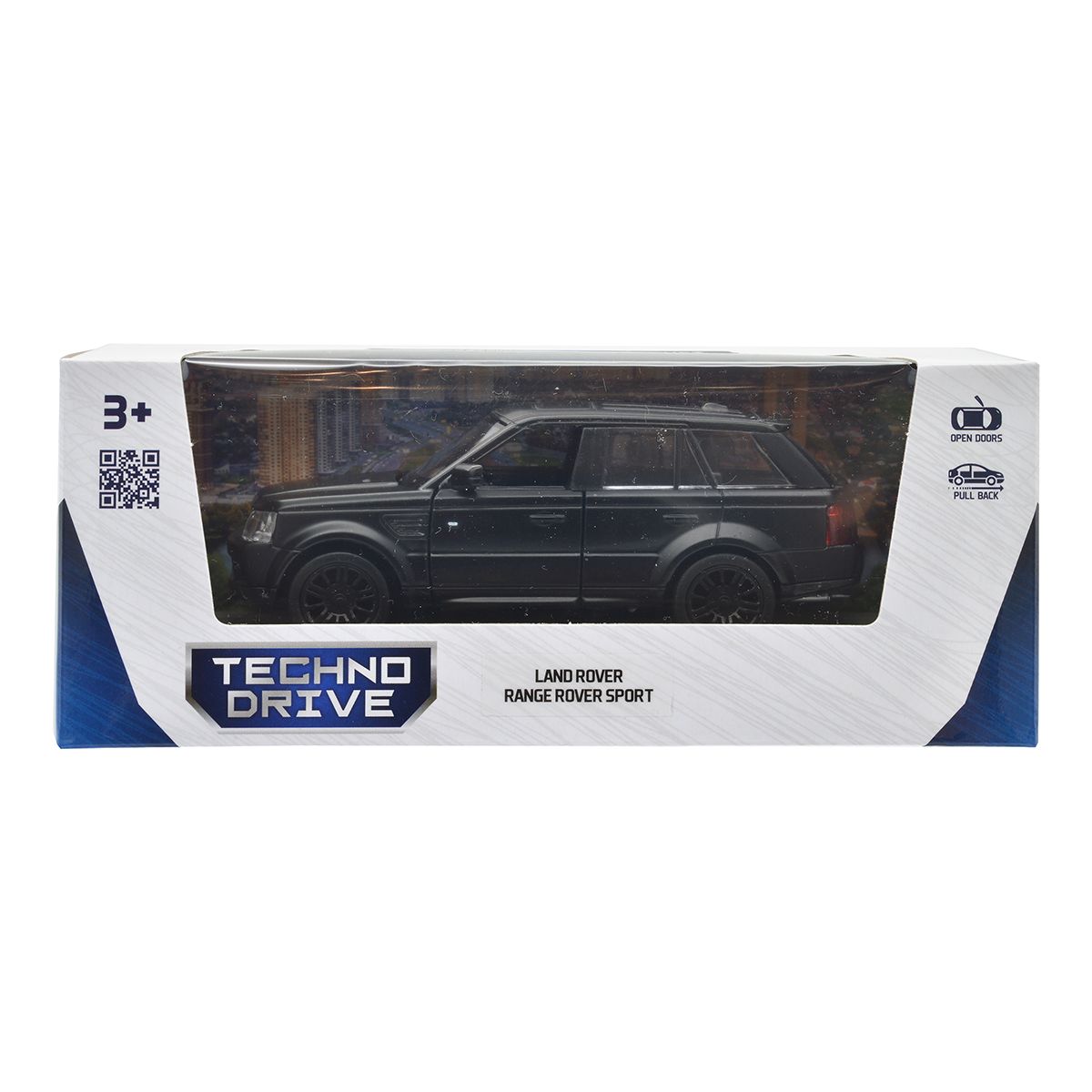 Автомодель Land Rover Range Rover Sport Techno Drive 1:32 металева Чорна — превʼю 22