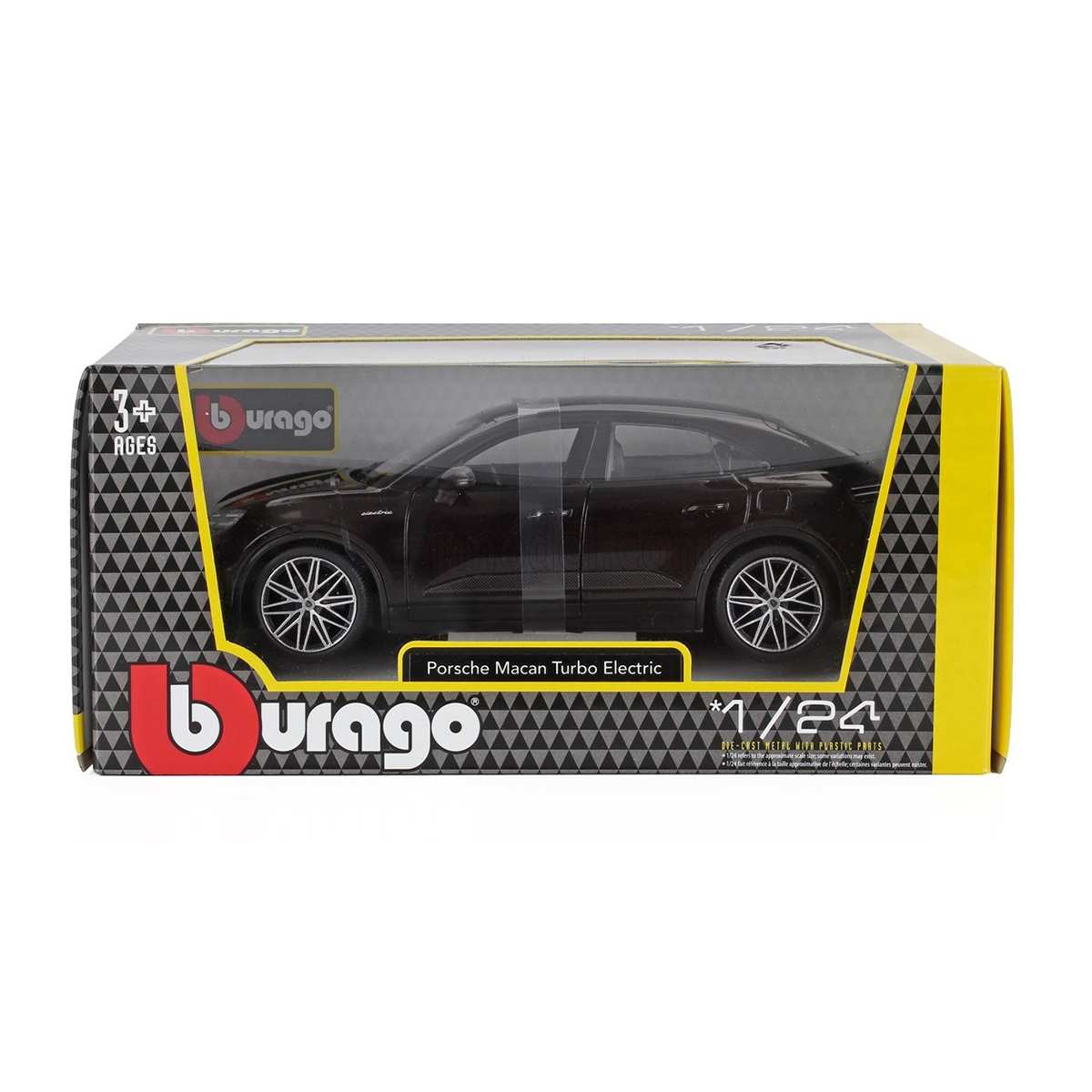 Автомодель Porsche Macan 4 Electric Bburago 1:24 Чорна — превʼю 10