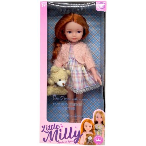 Лялька MIC Little Milly 35 см з іграшкою-зайчиком Різнобарвна — превʼю 1