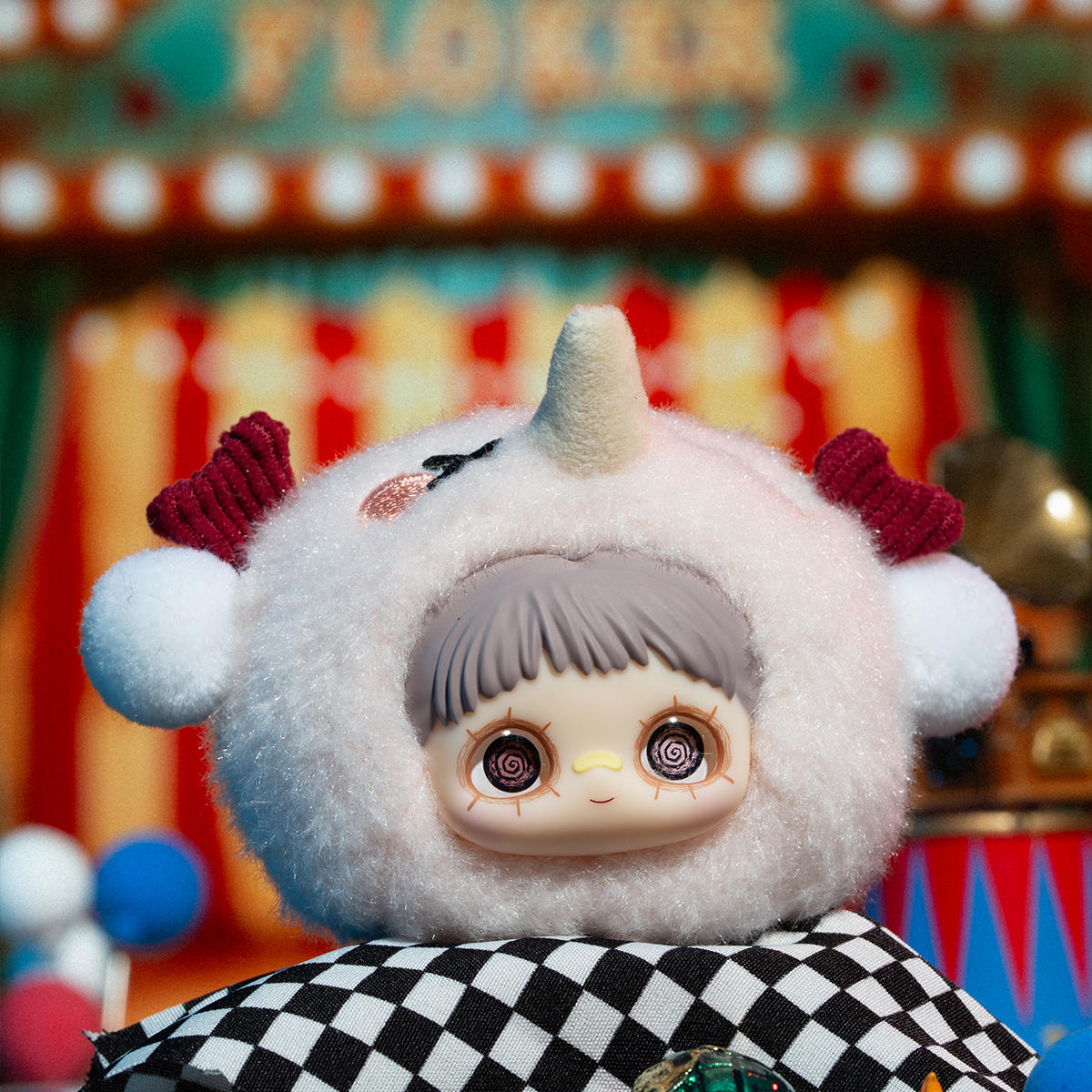 М'яка іграшка POP TOP Hi TOY – MayMei Шалений цирк – Кільце – Кольорова — превʼю 29