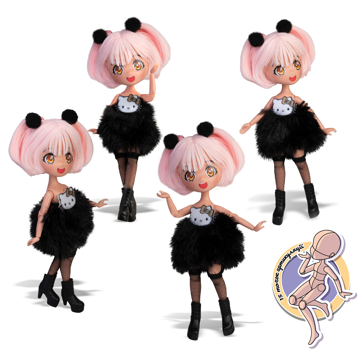 Лялька 4SF Manga Dolls Hello Kitty Золота Діва 19,5 см — превʼю 17