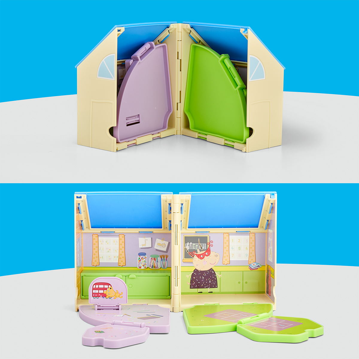 Ігровий набір дитячий садок Пеппи з фігуркою Peppa Pig Pop-Up 7.5 см Багатоколірний — превʼю 16
