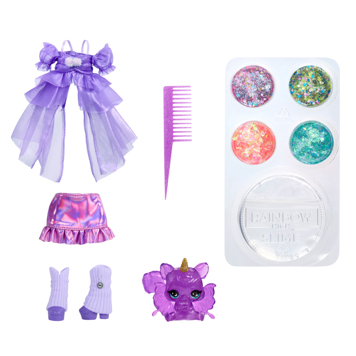 Ігровий набір лялька Rainbow High серії Rainbow Shimmers Віолетта Фіолетова — превʼю 18