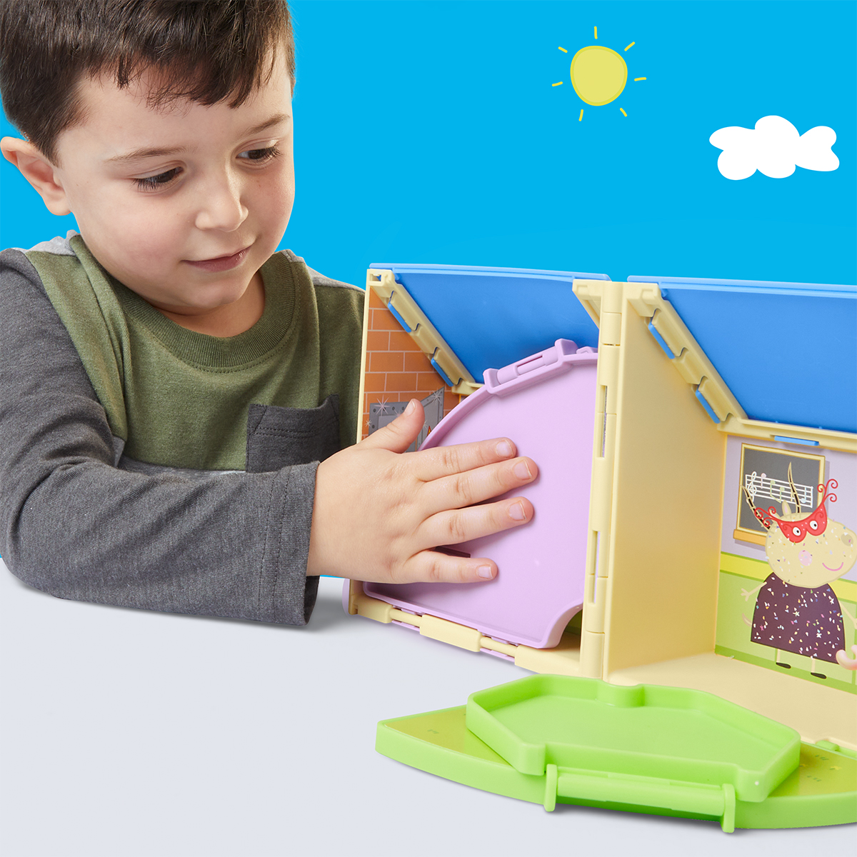 Ігровий набір дитячий садок Пеппи з фігуркою Peppa Pig Pop-Up 7.5 см Багатоколірний — превʼю 22