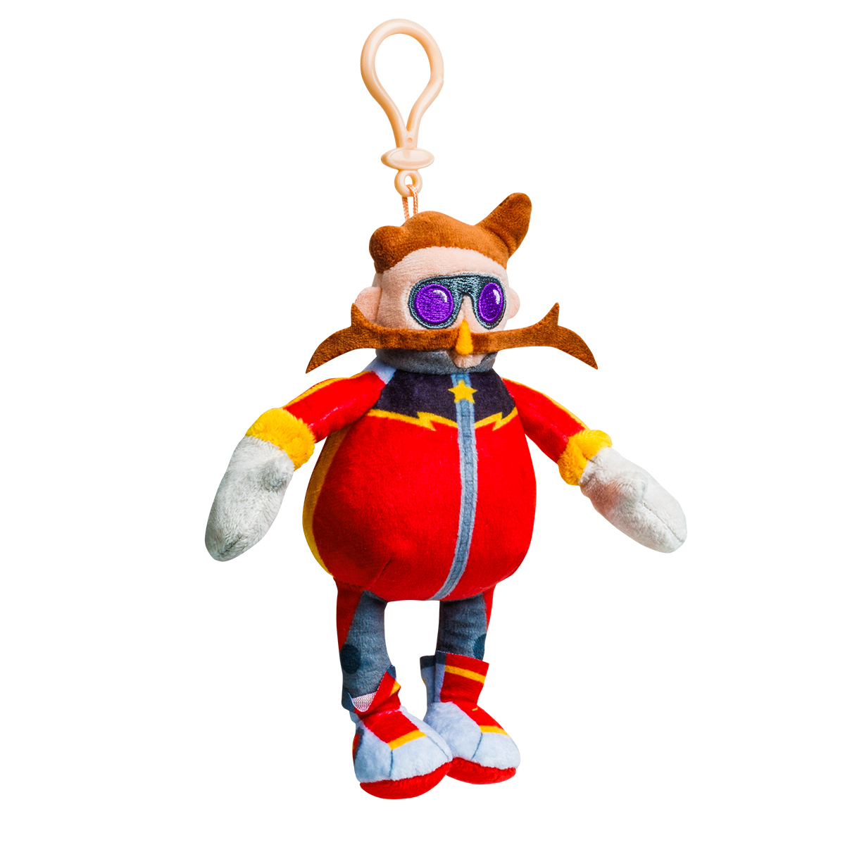 М'яка іграшка Sonic Prime – Доктор Еґман (Dr. Eggman) на кліпсі — превʼю 3