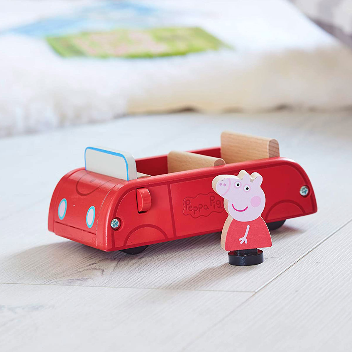Дерев'яний ігровий набір Машина Пеппи Peppa Pig 15.3x9.7x7 см для малюків — превʼю 7