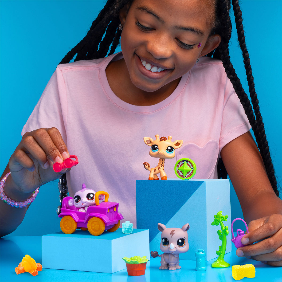 Ігровий набір для дітей Сафарі Hasbro Littlest Pet Shop з трьома фігурками — превʼю 9