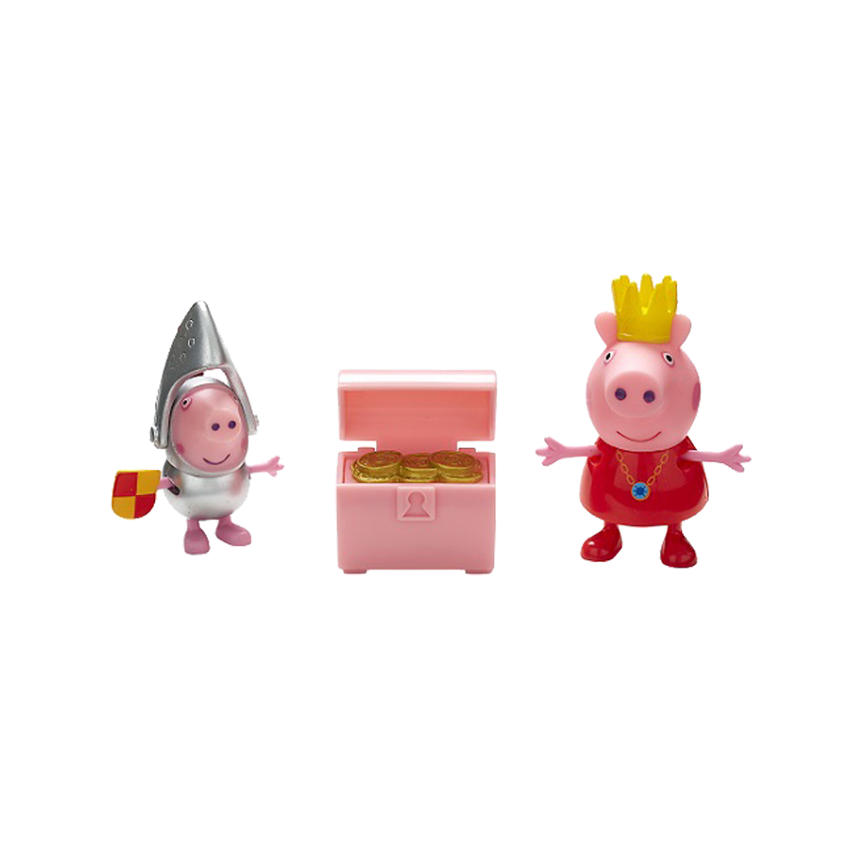 Набір фігурок Peppa Принцеса Пеппа та Сер Джордж зі скринею 2 шт — превʼю 3
