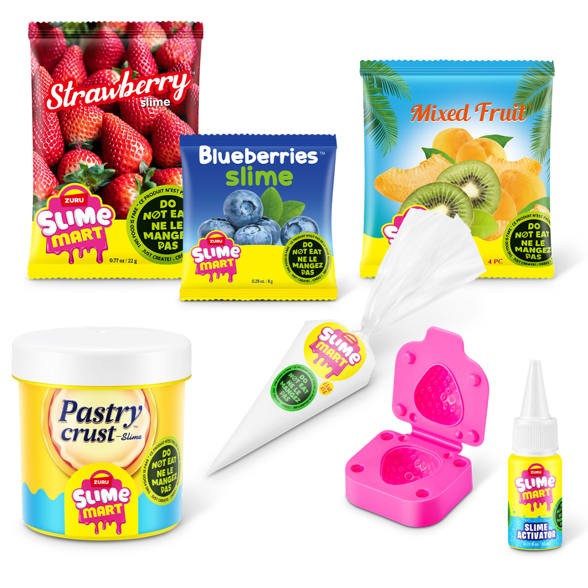 Ігровий набір зі слаймами Slime Mart Shopping Bag Фруктовий тарт — превʼю 4
