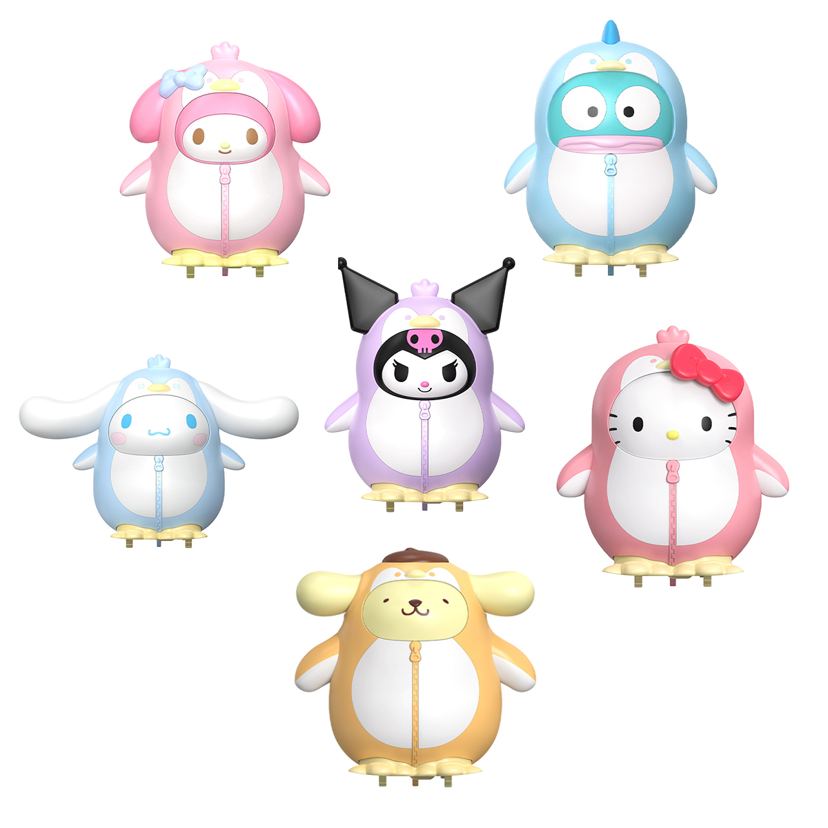 Механічна іграшка Pop Top Sanrio – Бал пінгвінів – 10 см — превʼю 11