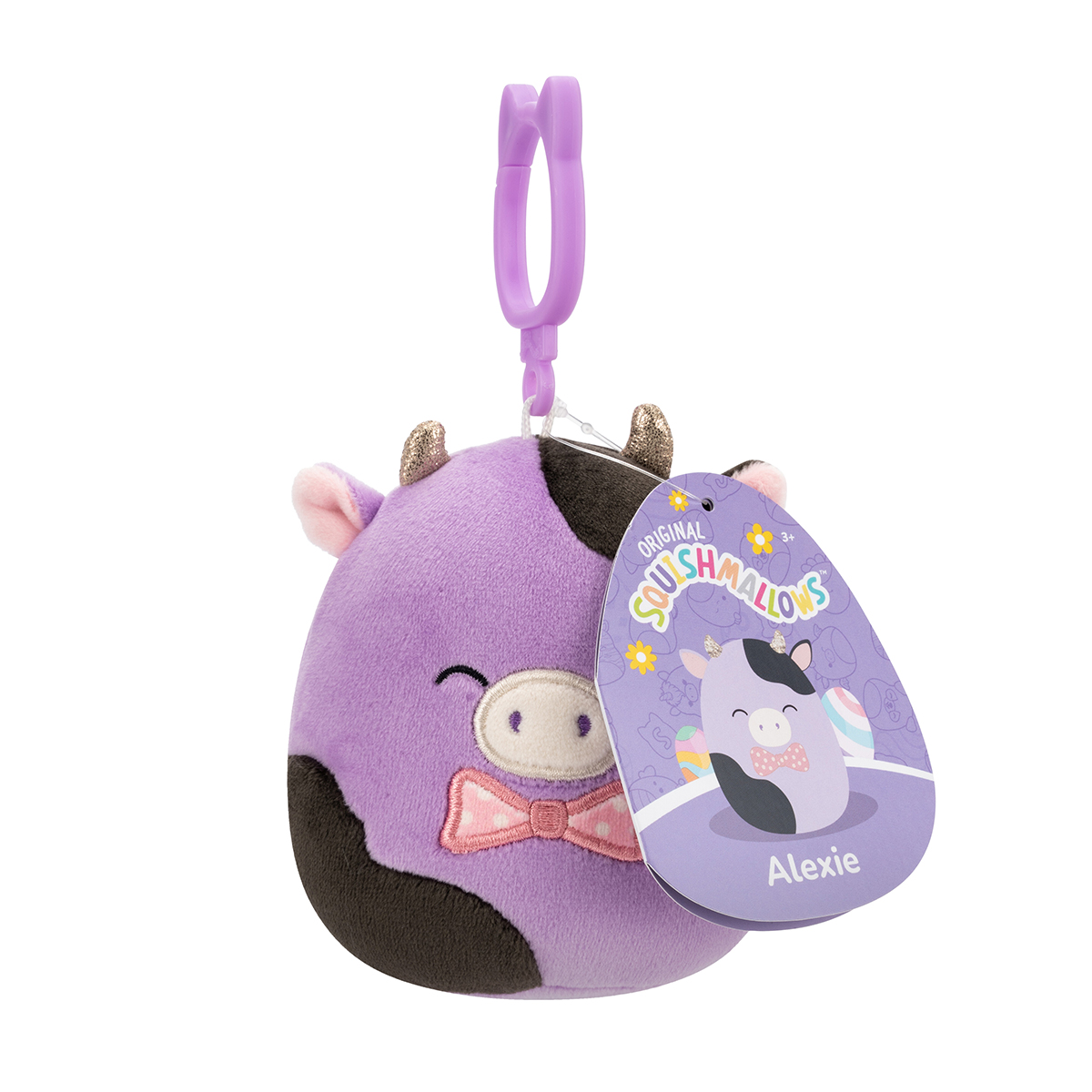 М'яка іграшка на кліпсі Squishmallows – Корівка Олексі (Cow Alexie) — превʼю 14
