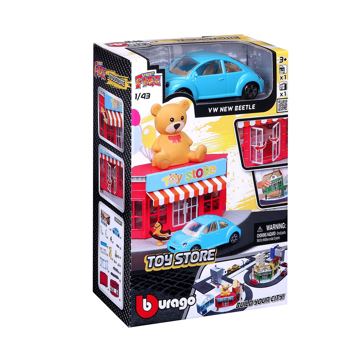 Ігровий набір Магазин іграшок Bburago City з машинкою Volkswagen 1:43 — превʼю 8