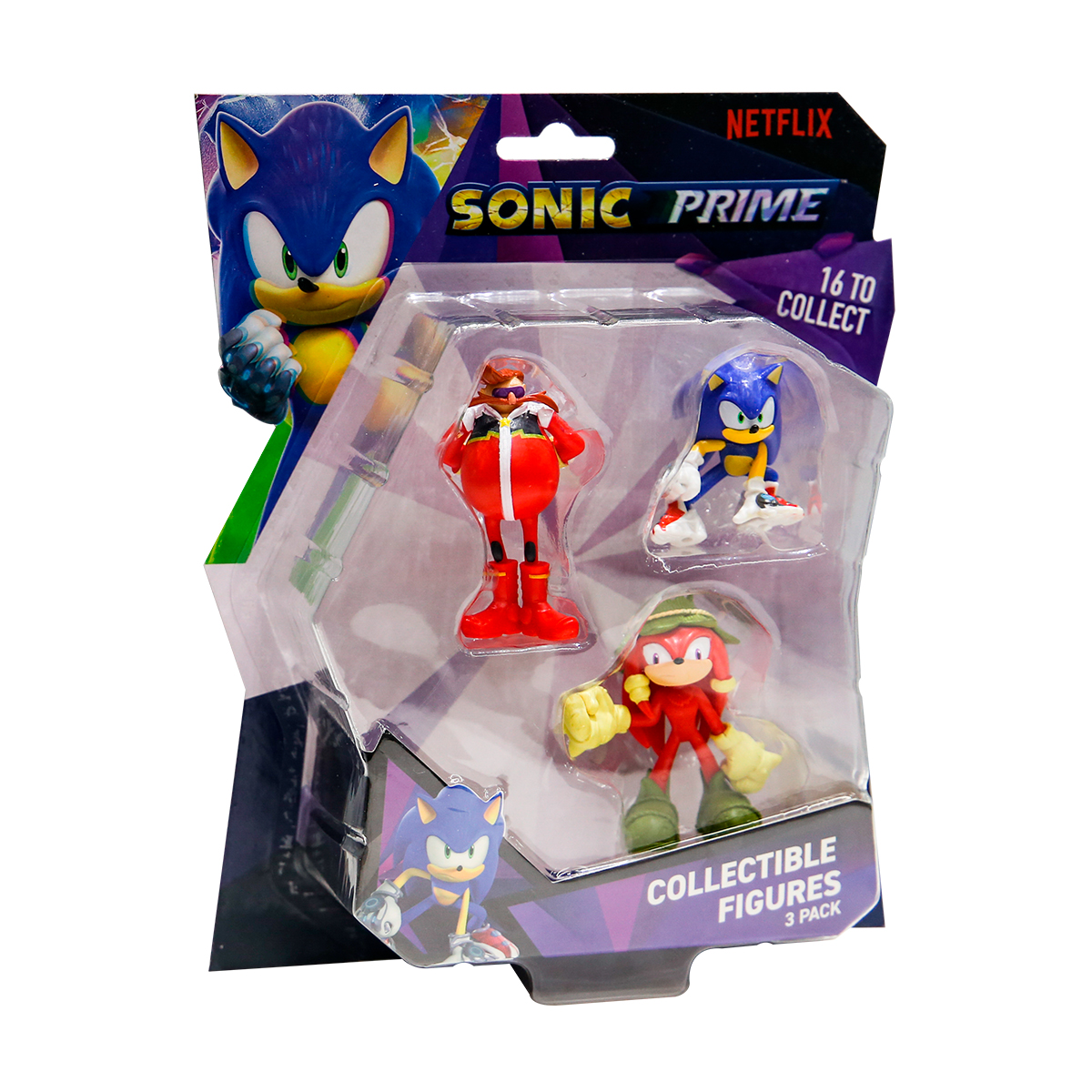 Набір фігурок Sonic Prime Сонік Наклз та Доктор Еґман 3 шт — превʼю 3