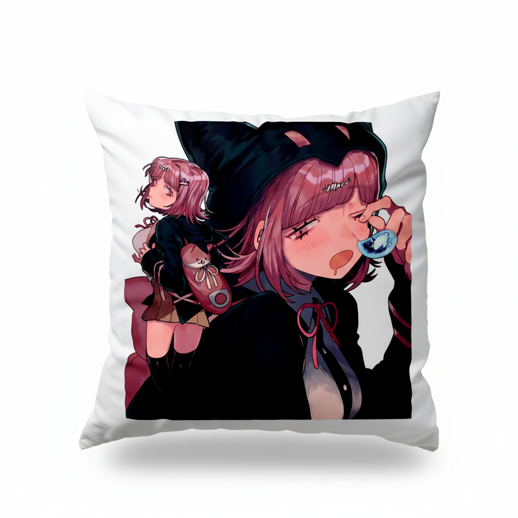 Подушка Чіакі Нанамі Chiaki Nanami Данганронпа Danganronpa 35x35 см — превʼю 2