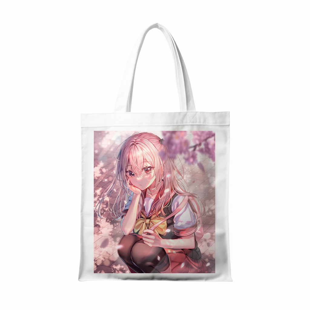 Сумка-шопер Ця порцелянова лялька закохалася Sono Bisque Doll wa Koi wo Suru Саюна Інуї 39x35 см біла з габардину 17291 — превʼю 2
