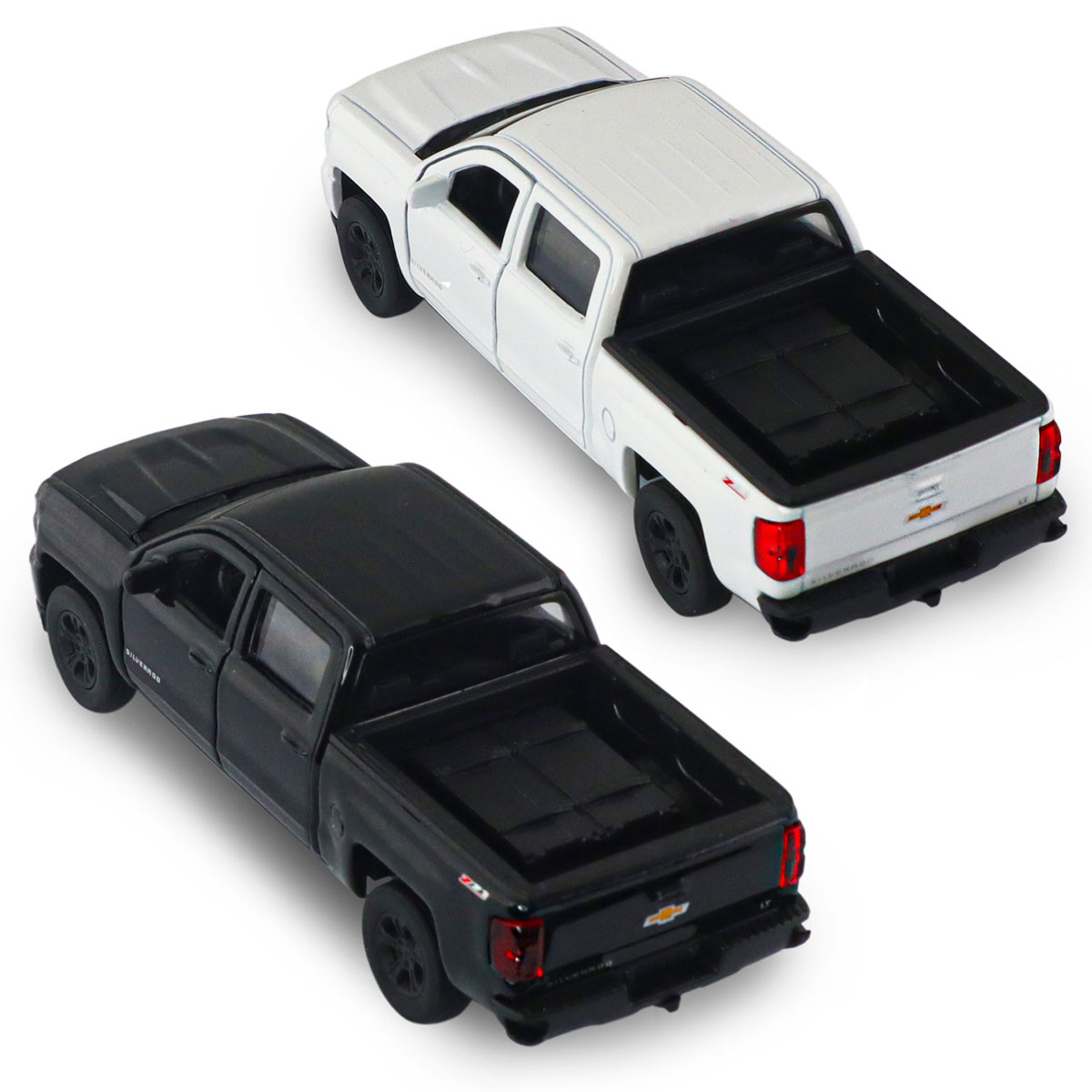 Автомодель Chevrolet Silverado 2017 Techno Drive 1:43 металева з pull-back механізмом Біла — превʼю 26