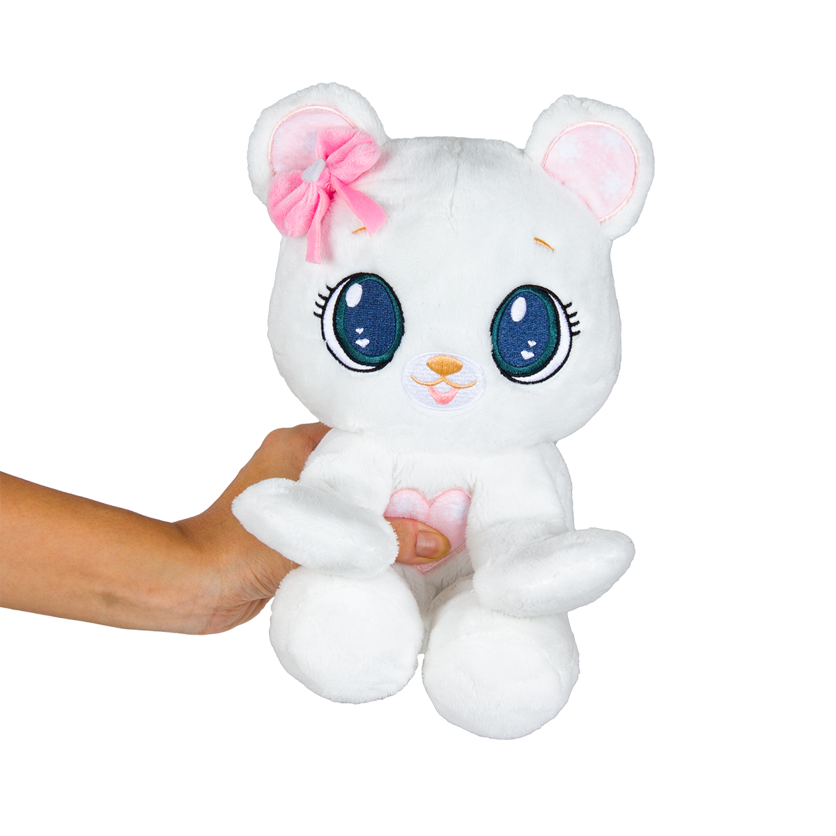 М'яка іграшка Peekapets – Білий ведмедик (White Bear) – Плюшевий дизайн — превʼю 10
