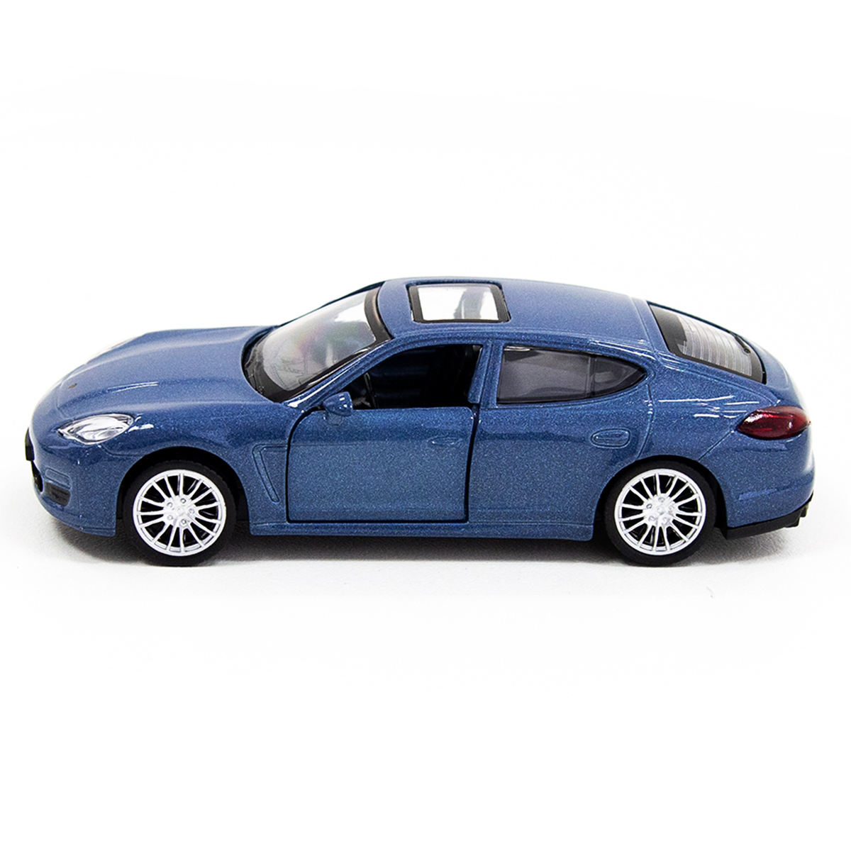 Автомодель TechnoDrive Porsche Panamera S металева з функцією pull-back Синя — превʼю 5