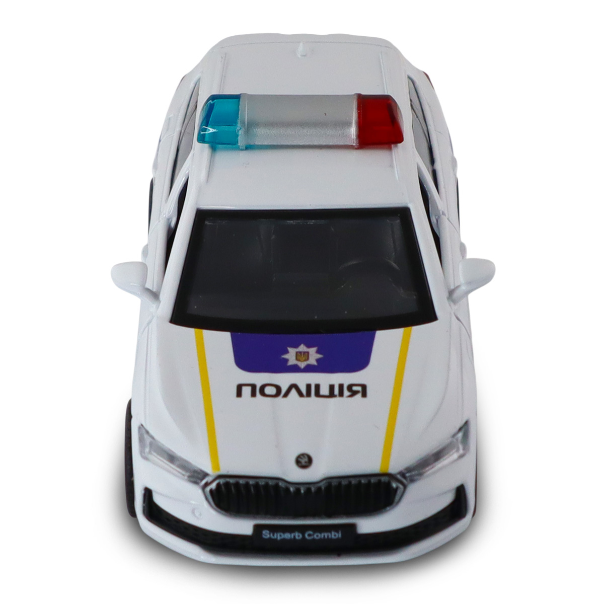 Автомодель Techno Drive Skoda Superb Combi iV Поліція 1:43 з металевим корпусом — превʼю 29