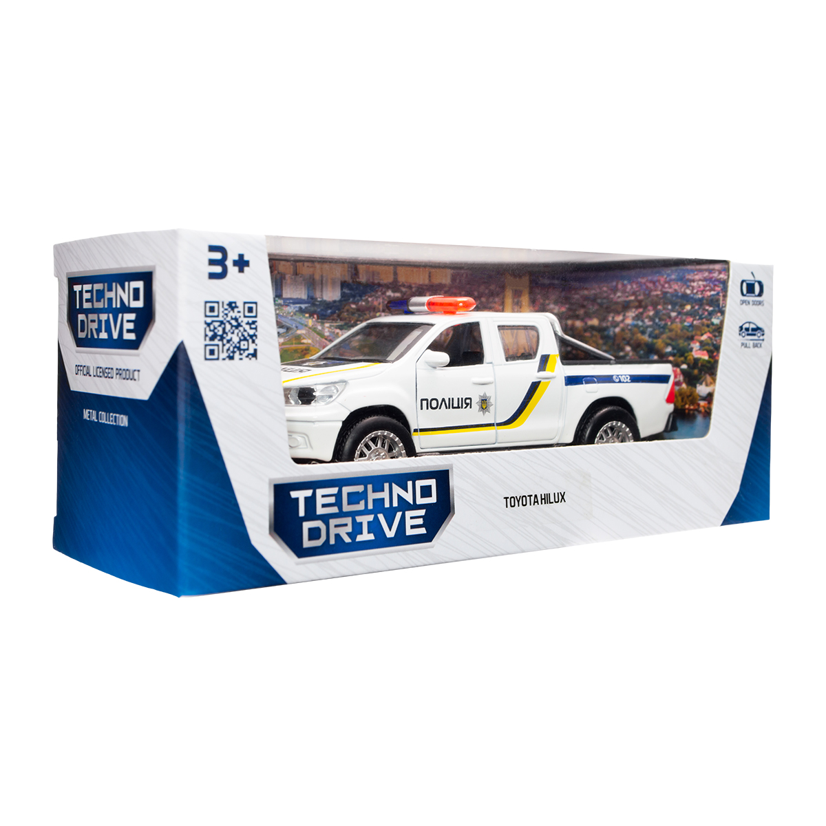 Автомодель Toyota Hilux Поліція металева 12 см — превʼю 21